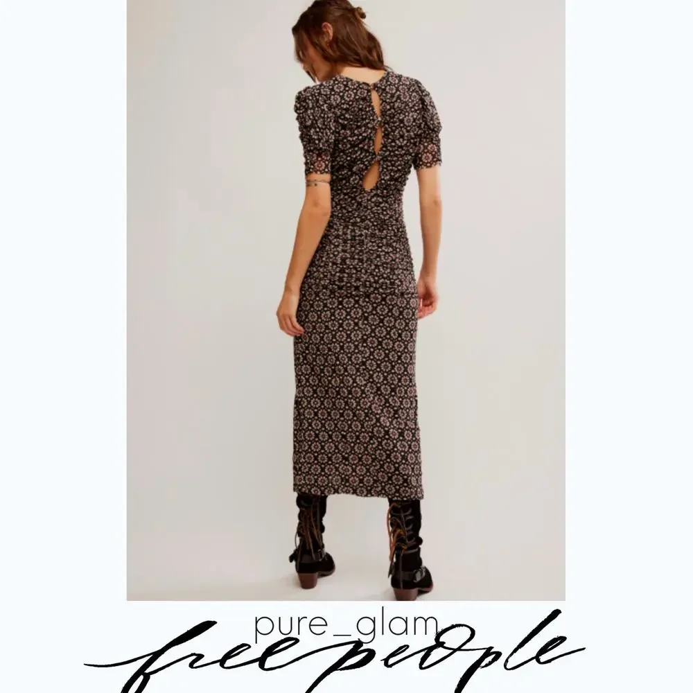 Free People floral midi dress